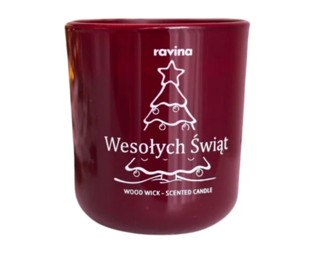 Świeca zapachowa "Wesołych Świąt".